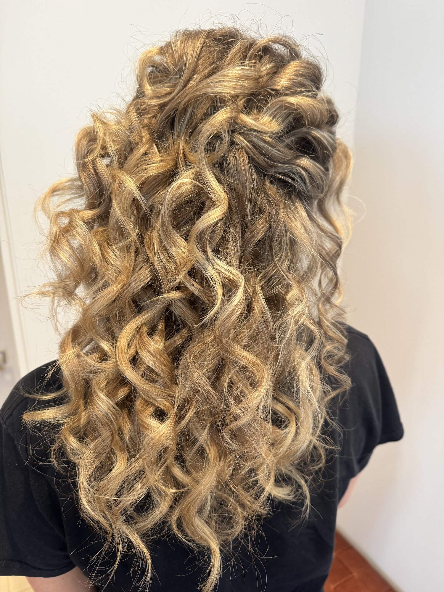 Long defined curls styled by Cristin at That's The Spot NorCal